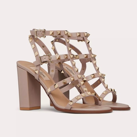 Valentino Garavani Shoes - VALENTINO ROCKSTUD ANKLE STRAP SANDAL 90 MM